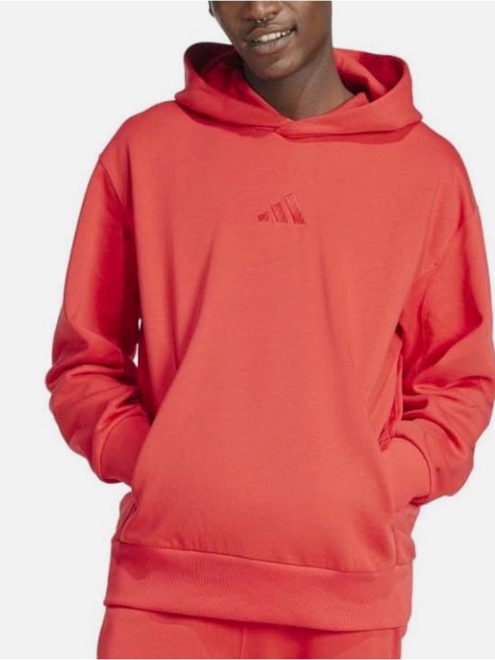 adidas mens All Szn Fleece Loose Hoodie NwT medium tall